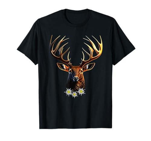 Reh Hirsch T-Shirt Herren Trachtenshirt Dirndl Trachten T-Shirt Reh Hirsch T-Shirt Herren Trachtenshirt Dirndl Trachten T-Shirt von Goldener Hirsch Reh Blumen Trachtenshirt Damen