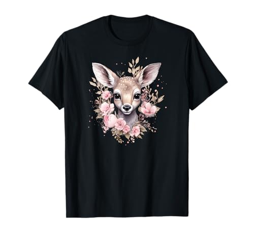 Reh Hirsch T-Shirt Herren Trachtenshirt Dirndl Trachten T-Shirt Reh Hirsch T-Shirt Herren Trachtenshirt Dirndl Trachten T-Shirt von Goldener Hirsch Reh Blumen Trachtenshirt Damen