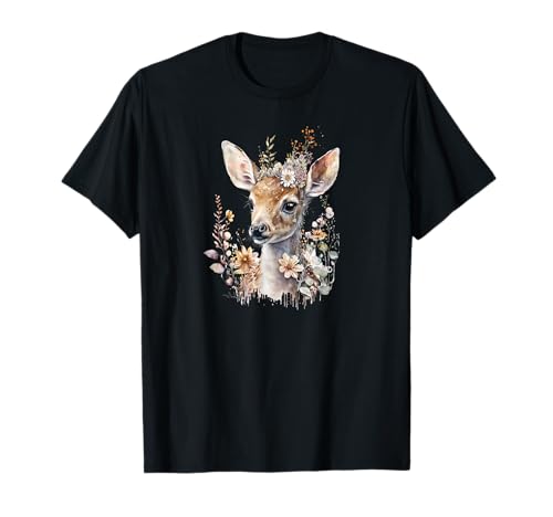 Reh Hirsch T-Shirt Herren Trachtenshirt Dirndl Trachten T-Shirt Reh Hirsch T-Shirt Herren Trachtenshirt Dirndl Trachten T-Shirt von Goldener Hirsch Reh Blumen Trachtenshirt Damen
