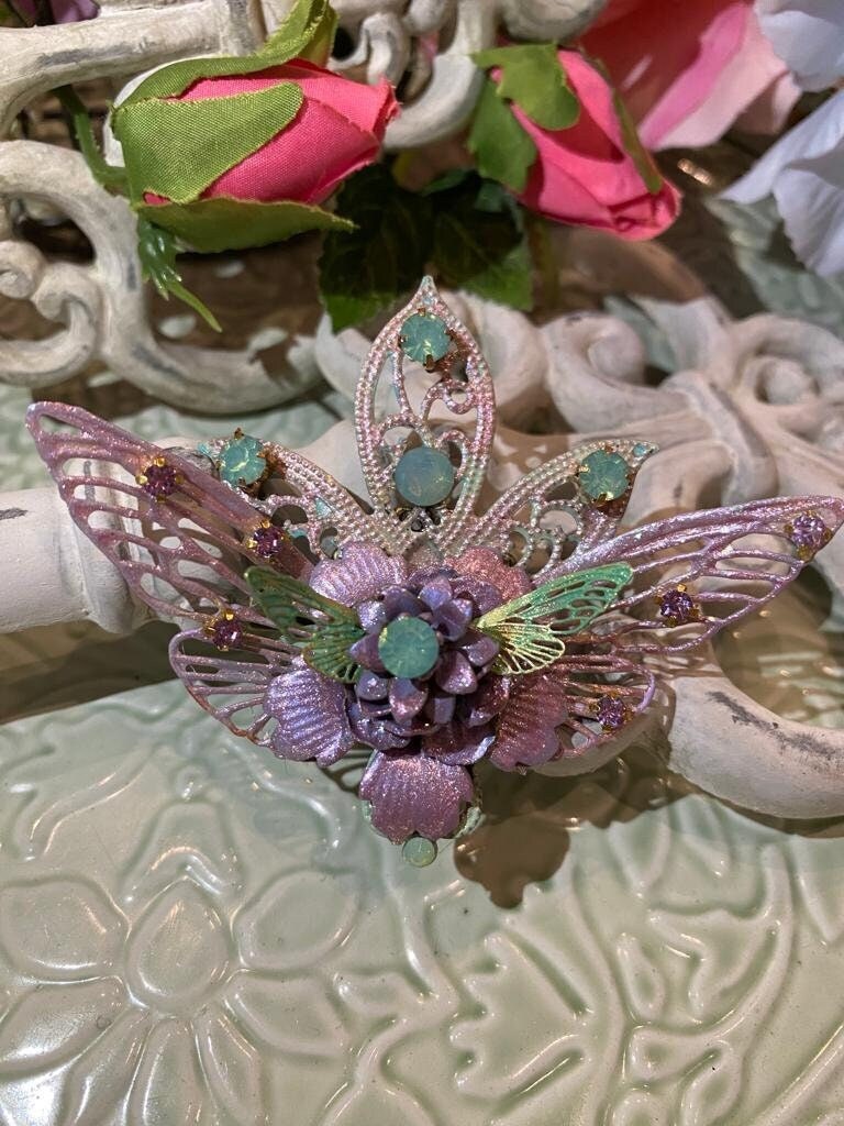 Haarclip "Im Frühlingswald" Fairycorefairy Hair Jewelleryenchanted Accessorieswhimsical Clipsfairy Talesnymphes Haarclip "Im Frühlingswald" Fairycorefairy Hair Jewelleryenchanted Accessorieswhimsical Clipsfairy Talesnymphes von GoldenschoenDesigns