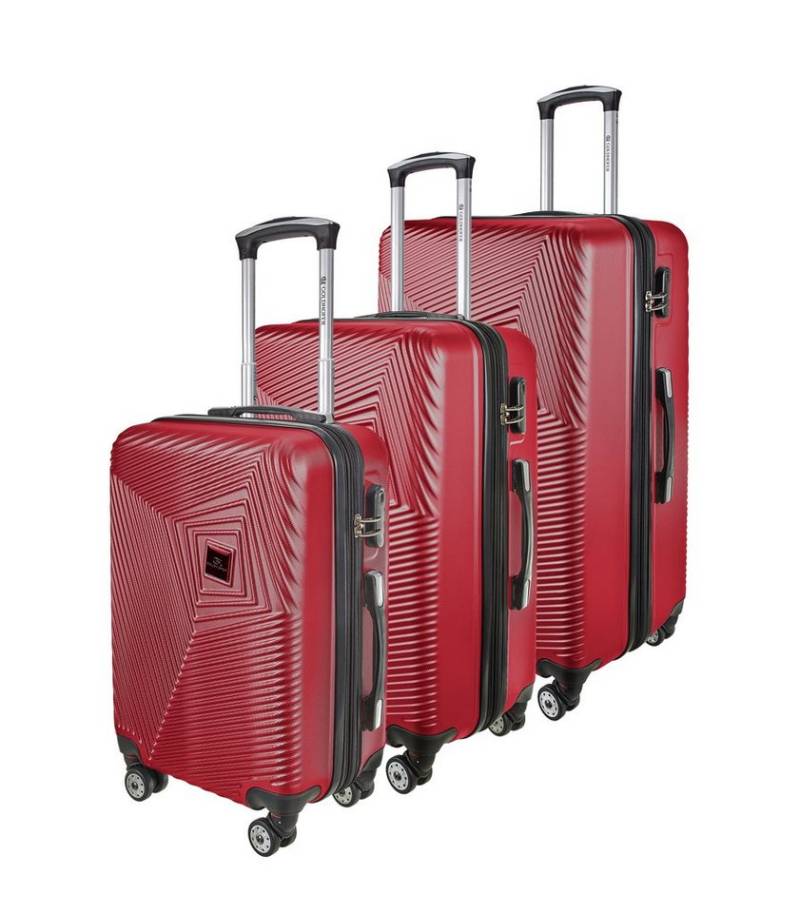 Goldhofer Kofferset verschiedene Modelle in 3 Größen & Farben mit 360° Leichtlaufrollen, (Set, 3 TLG), Außen Material ABS - Wasserabweisend von Goldhofer