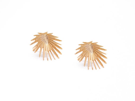 Blatt Ohrringe, Palm Tree Sonne Ohrstecker, Gold Post Einfache Laser Geschnitten Schmuck, Großhandel, Goldie Liefert Blatt Ohrringe, Palm Tree Sonne Ohrstecker, Gold Post Einfache Laser Geschnitten Schmuck, Großhandel, Goldie Liefert von GoldieSupplies