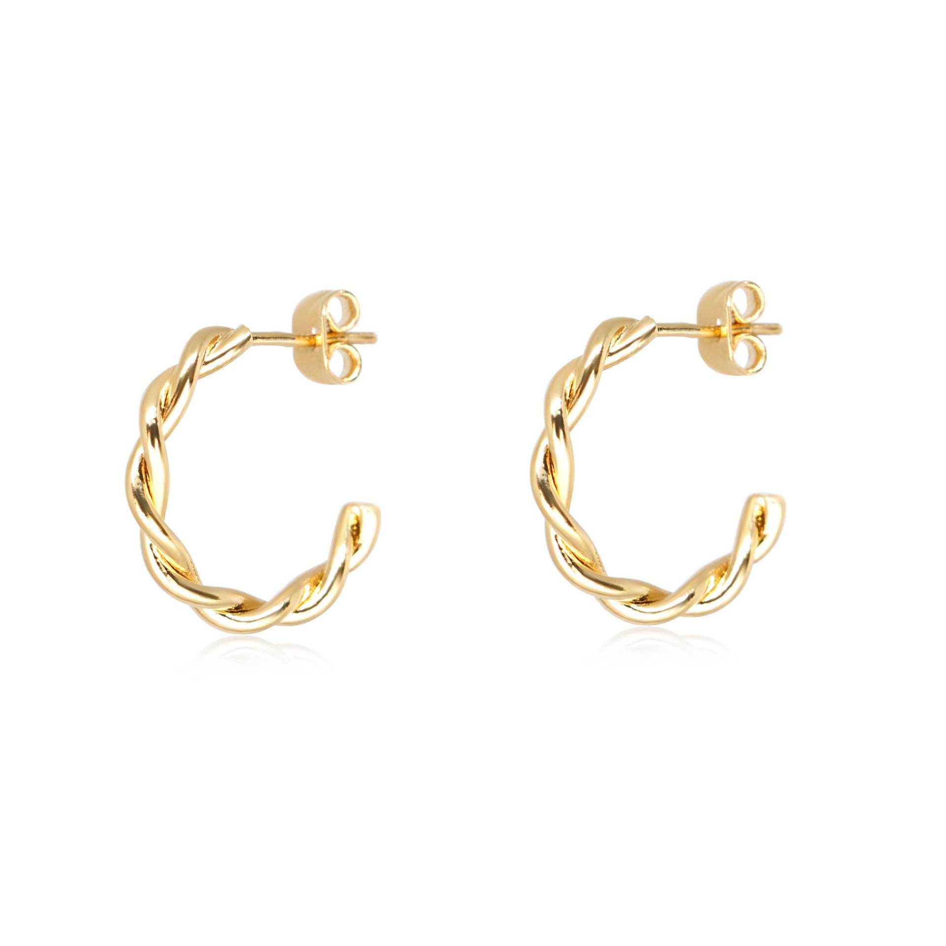 Creolen, Gold 1 Paar, Deep Reifen, Kleine Seil Reifen Ohrring, Großhandel Ohrring Versorgung Creolen, Gold 1 Paar, Deep Reifen, Kleine Seil Reifen Ohrring, Großhandel Ohrring Versorgung von GoldieSupplies