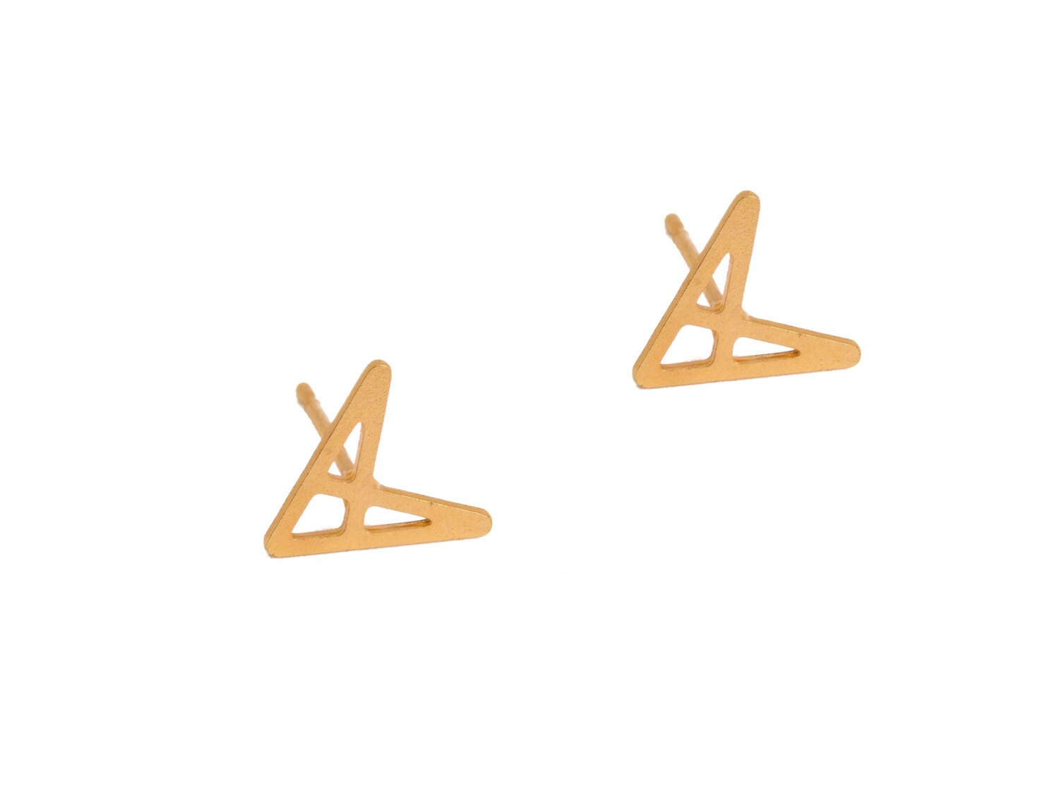 Gold Chevron Ohrstecker, 1 Paar, V Kleine Dreieck Ohrringe, Großhandel Laser Geschnitten Schmuck, Minimale Post Gold Chevron Ohrstecker, 1 Paar, V Kleine Dreieck Ohrringe, Großhandel Laser Geschnitten Schmuck, Minimale Post von GoldieSupplies