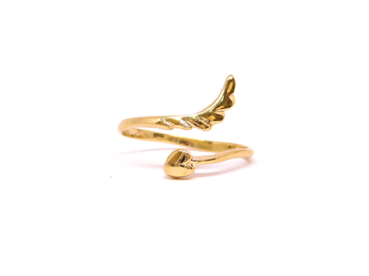 Gold-Herz-Ring, Gold-Ring, Feder-Herz-Ring, Verstellbare Herz-Ring, Offene Großhandel Ringe, Valentinstag-Ring Gold-Herz-Ring, Gold-Ring, Feder-Herz-Ring, Verstellbare Herz-Ring, Offene Großhandel Ringe, Valentinstag-Ring von GoldieSupplies