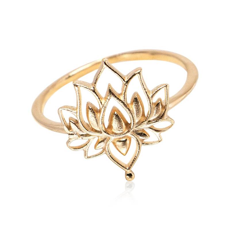 Gold Lotus Ring, Blumen Mode Wholesale Ringe, Schmuck, Natur Minimalist Ring Gold Lotus Ring, Blumen Mode Wholesale Ringe, Schmuck, Natur Minimalist Ring von GoldieSupplies
