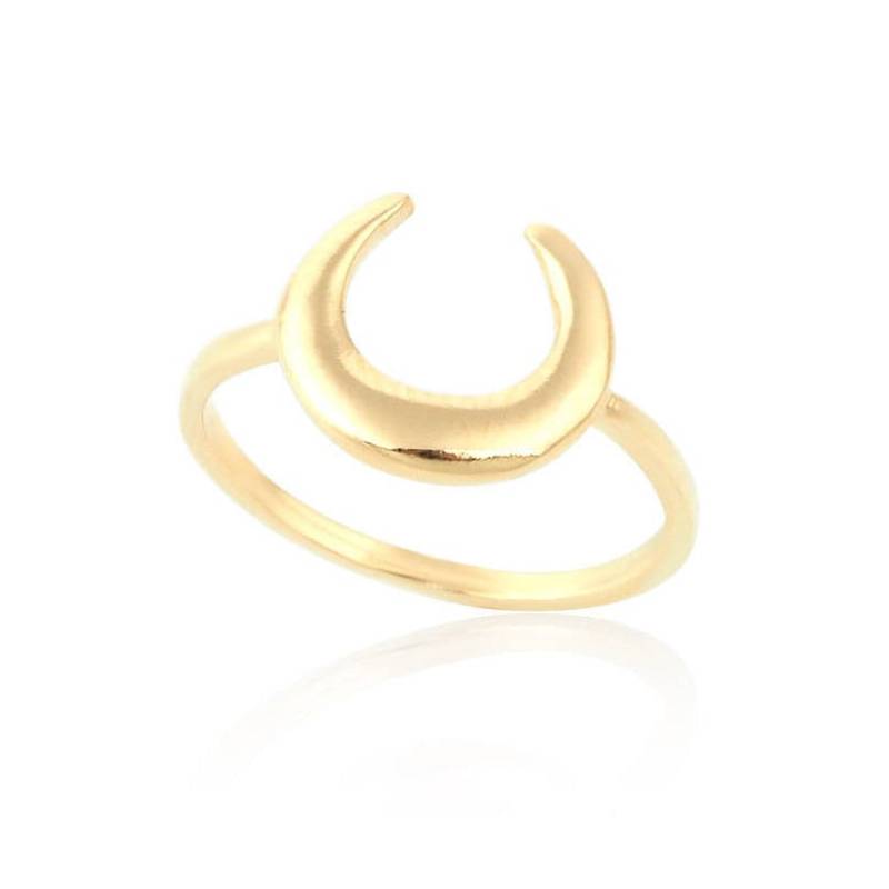 Gold Mond Ring, Geweih Halbmond Schlichter Wholesale Ringe, Trendy Ringe Gold Mond Ring, Geweih Halbmond Schlichter Wholesale Ringe, Trendy Ringe von GoldieSupplies