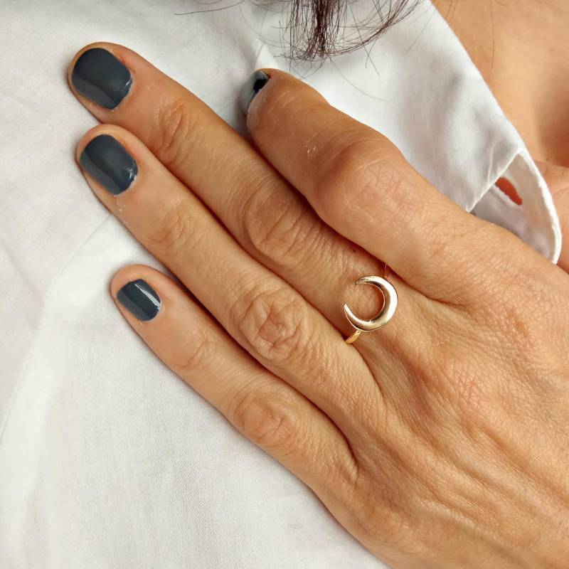 Gold Mond Ring, Geweih Halbmond Schlichter Wholesale Ringe, Trendy Ringe Gold Mond Ring, Geweih Halbmond Schlichter Wholesale Ringe, Trendy Ringe von GoldieSupplies