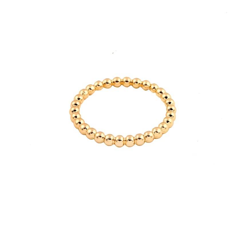 Gold Vergoldet Ring, Kugel Perlenring, Infinity Dünne Band Stapelring, Stapeln Ringe Gold Vergoldet Ring, Kugel Perlenring, Infinity Dünne Band Stapelring, Stapeln Ringe von GoldieSupplies