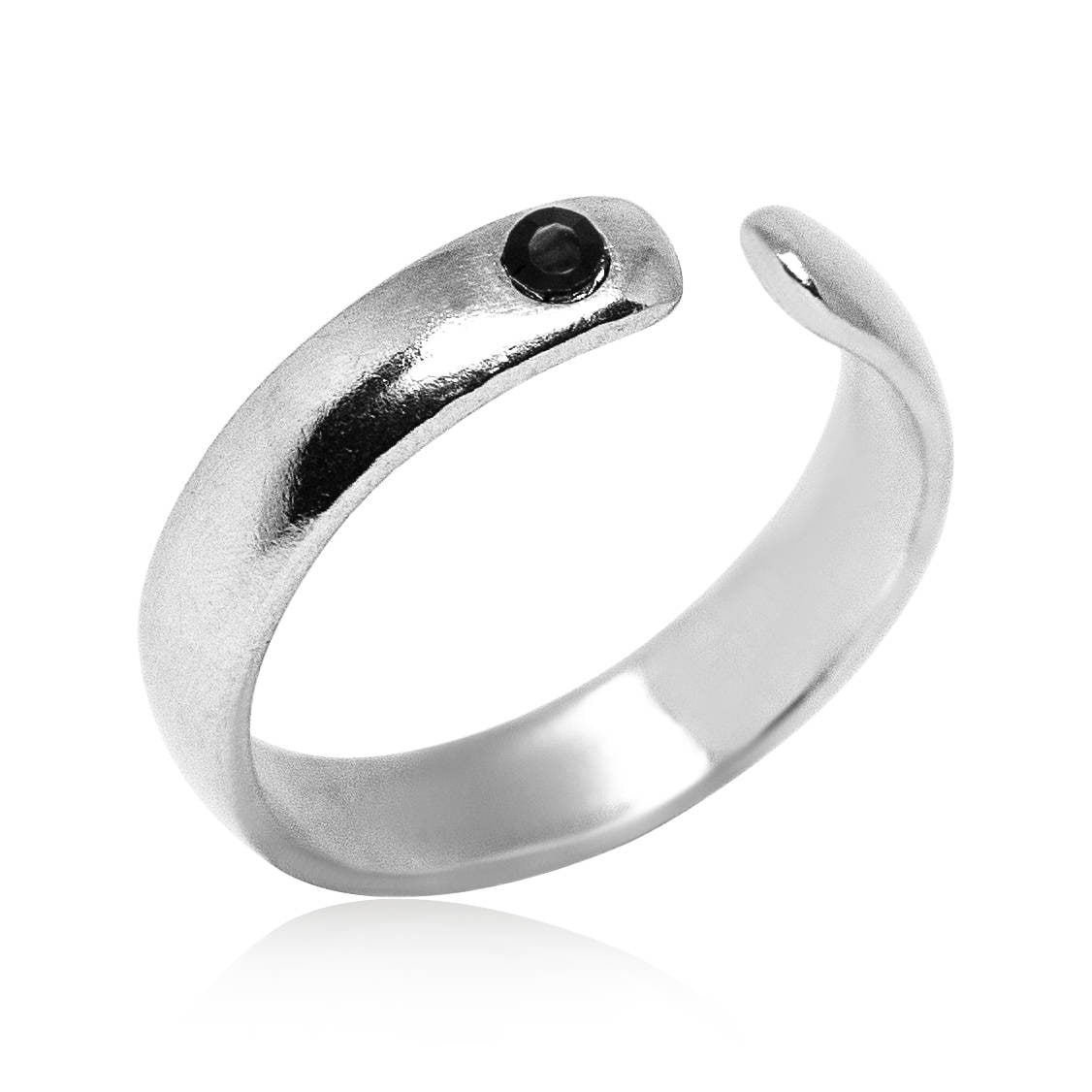 Silber Offene Ring, Schwarz Swarovsky Stein 925 Sterling Großhandel Ringe, Schmuck, Mode-Schmuck Silber Offene Ring, Schwarz Swarovsky Stein 925 Sterling Großhandel Ringe, Schmuck, Mode-Schmuck von GoldieSupplies