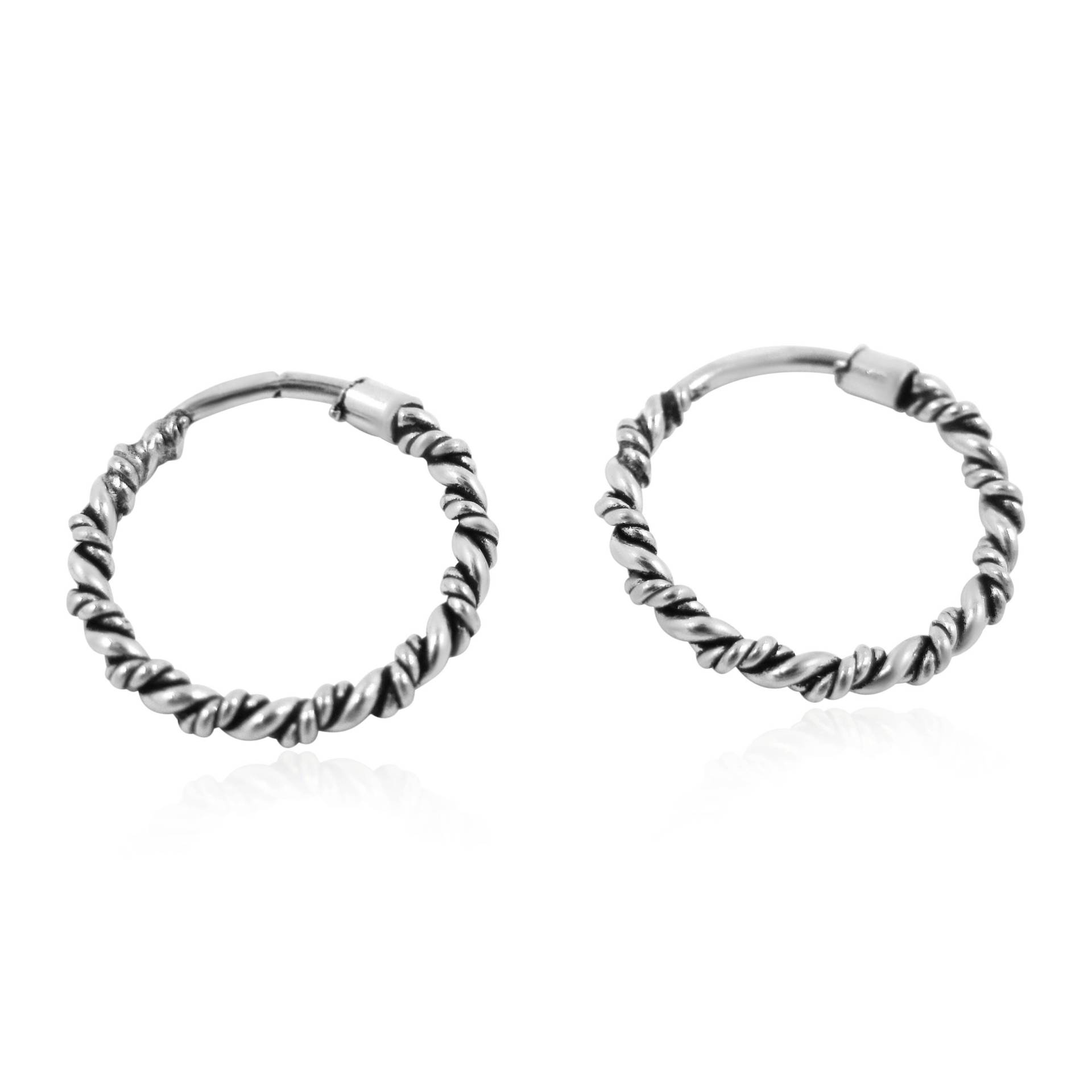 sterling Silber Creolen, 1 Paar, Reifen, Kleine Seil Creolen Ohrring, Großhandel Ohrring Versorgung sterling Silber Creolen, 1 Paar, Reifen, Kleine Seil Creolen Ohrring, Großhandel Ohrring Versorgung von GoldieSupplies