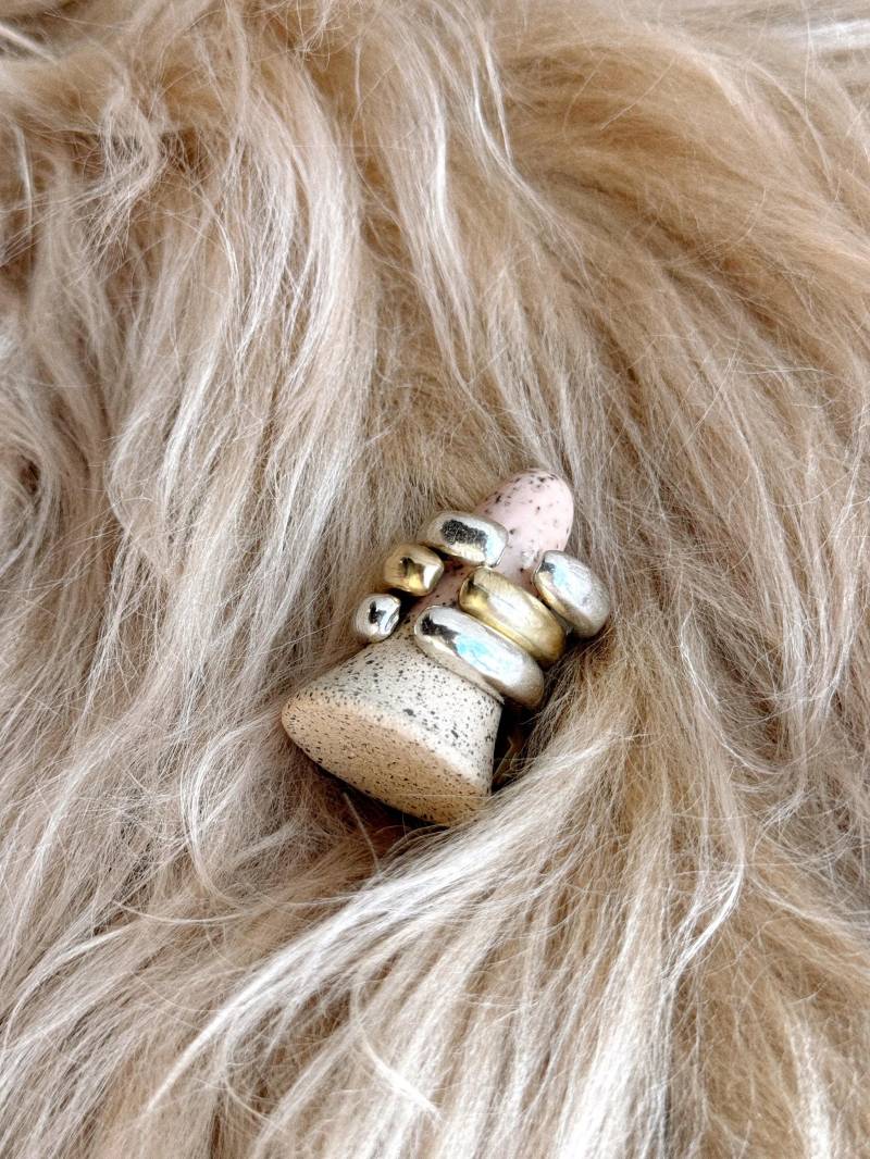 Offene Flächen Ring - Messing von Goldielockes