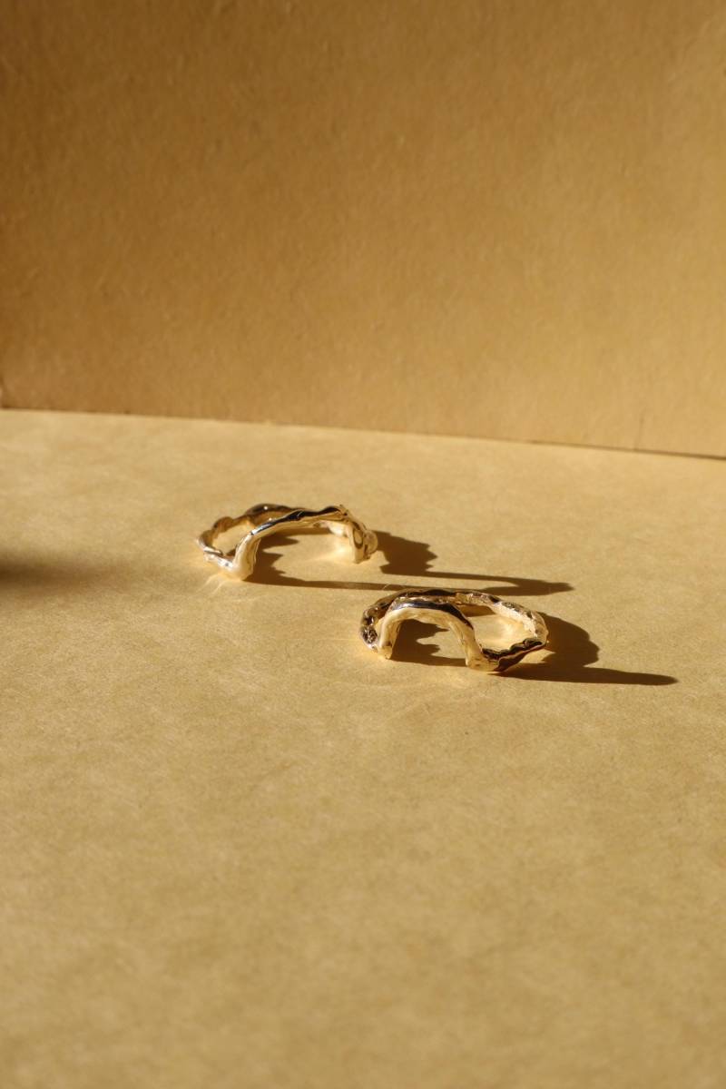 Sun Ra 14K Gold Ring - Stapelring , Bio Schmuck Ring, Lost Wax von Goldielockes