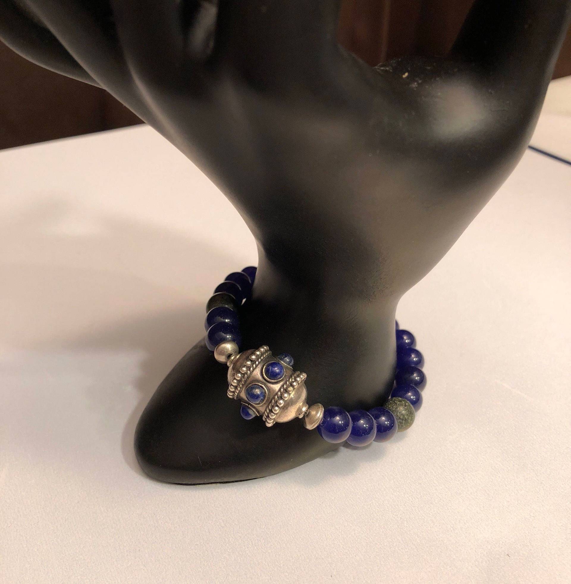 Silber, Lapis Lazuli Armband von Goldinspot