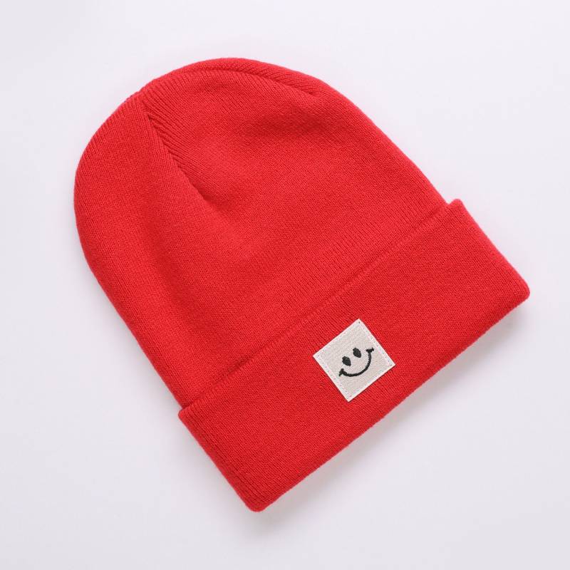 Goldjunge Cuffed Beanie Happy Rot Goldjunge Cuffed Beanie Happy Rot von GoldjungeOnline