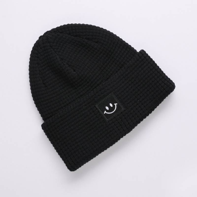 Goldjunge Organic Waffle Beanie Happy Black Goldjunge Organic Waffle Beanie Happy Black von GoldjungeOnline
