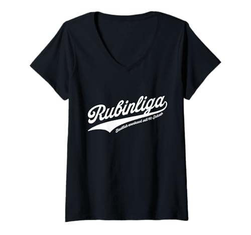 Damen Rubinliga Rubinhochzeit Rubin Hochzeit 40.Hochzeitstag T-Shirt mit V-Ausschnitt Damen Rubinliga Rubinhochzeit Rubin Hochzeit 40.Hochzeitstag T-Shirt mit V-Ausschnitt von Goldliga