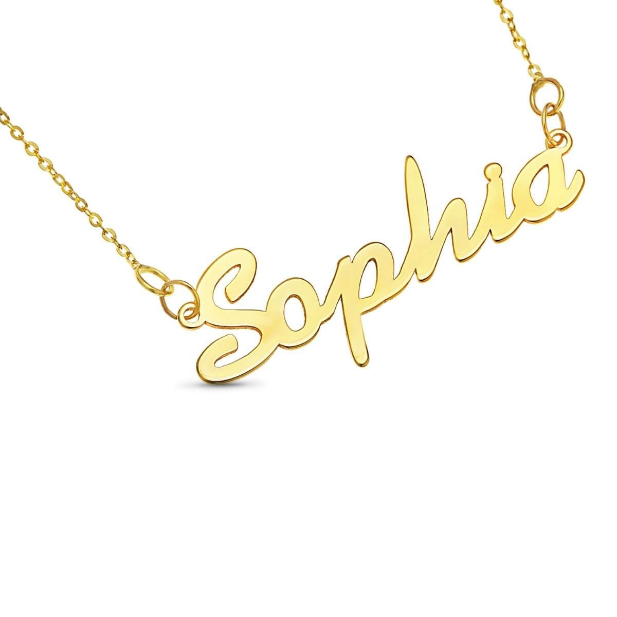 9K Gelbgold Personalisierte Schrift Benutzerdefinierte Namen Halskette | Benutzerdefinierte Name Schmuck Goldkette Inklusive, Geschenkbox 9K Gelbgold Personalisierte Schrift Benutzerdefinierte Namen Halskette | Benutzerdefinierte Name Schmuck Goldkette Inklusive, Geschenkbox von GoldlinksFineJewels