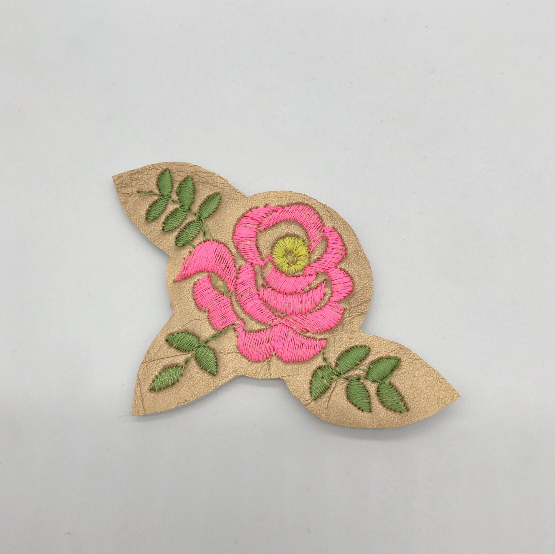 Gestickte Rose Als Brosche, Pin Bestickt, Accessoire Zum Anstecken von Goldmadam