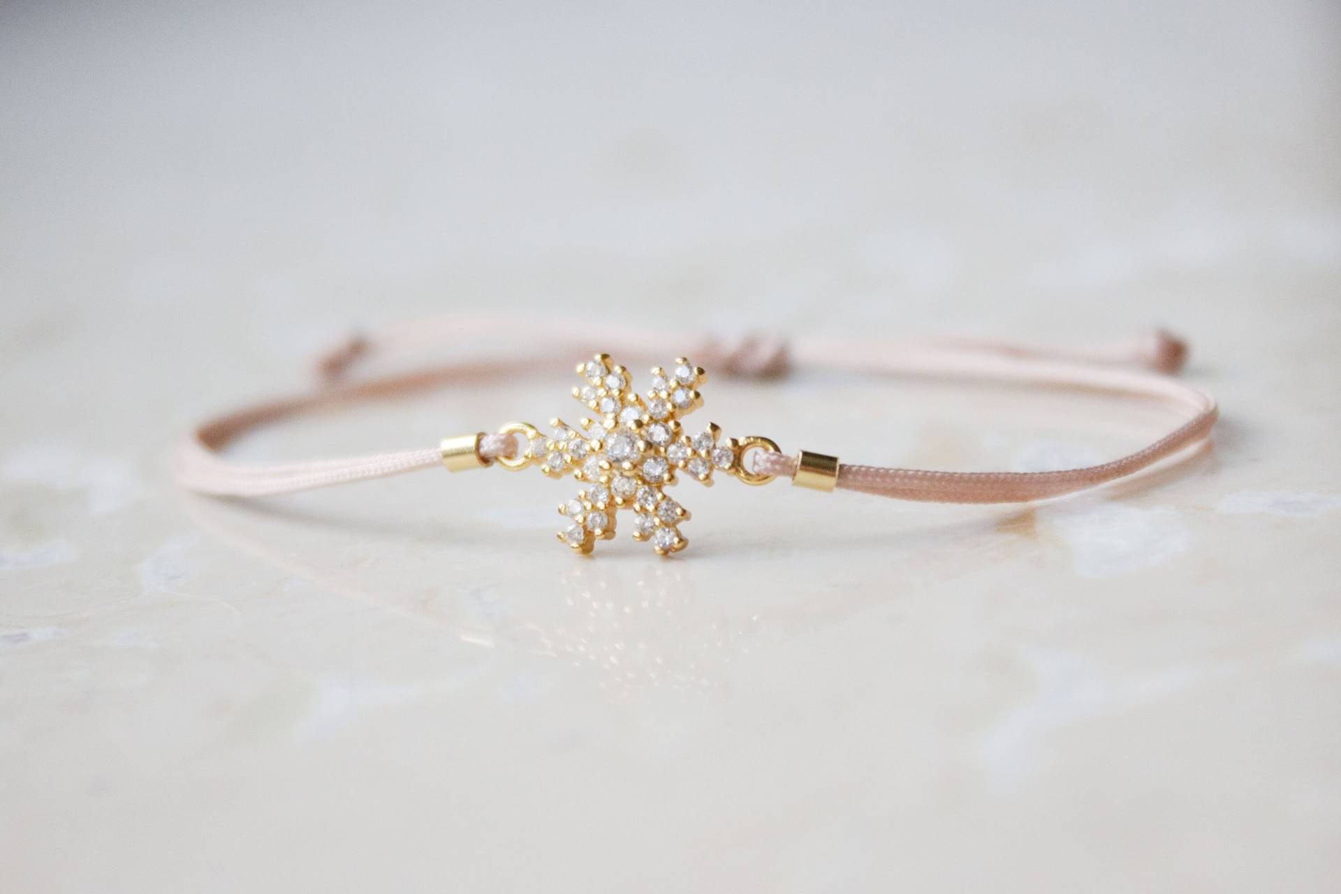 Armband Schneeflocke Zirkonia, 925 Silber, Vergoldet Armband Schneeflocke Zirkonia, 925 Silber, Vergoldet von GoldmarieJuwelen