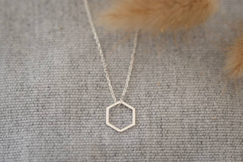 Kette 925Er Silber Sechseck von GoldmiezeShop