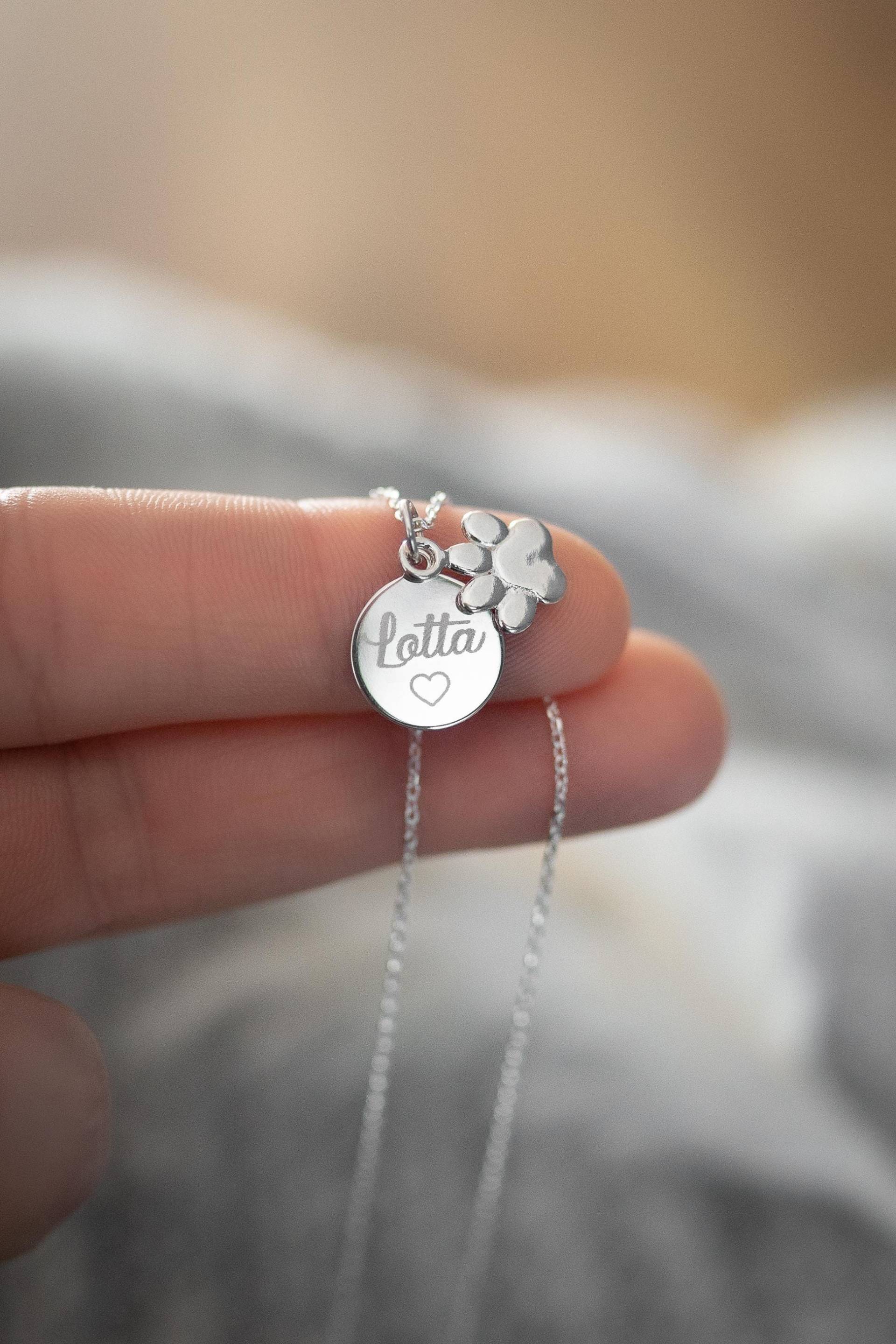 Kette Pfote, Geschenk Für Hundemama, Hund, Hundebesitzer, Personalisierte Kette Pfote, Geschenk Für Hundemama, Hund, Hundebesitzer, Personalisierte von GoldmiezeShop