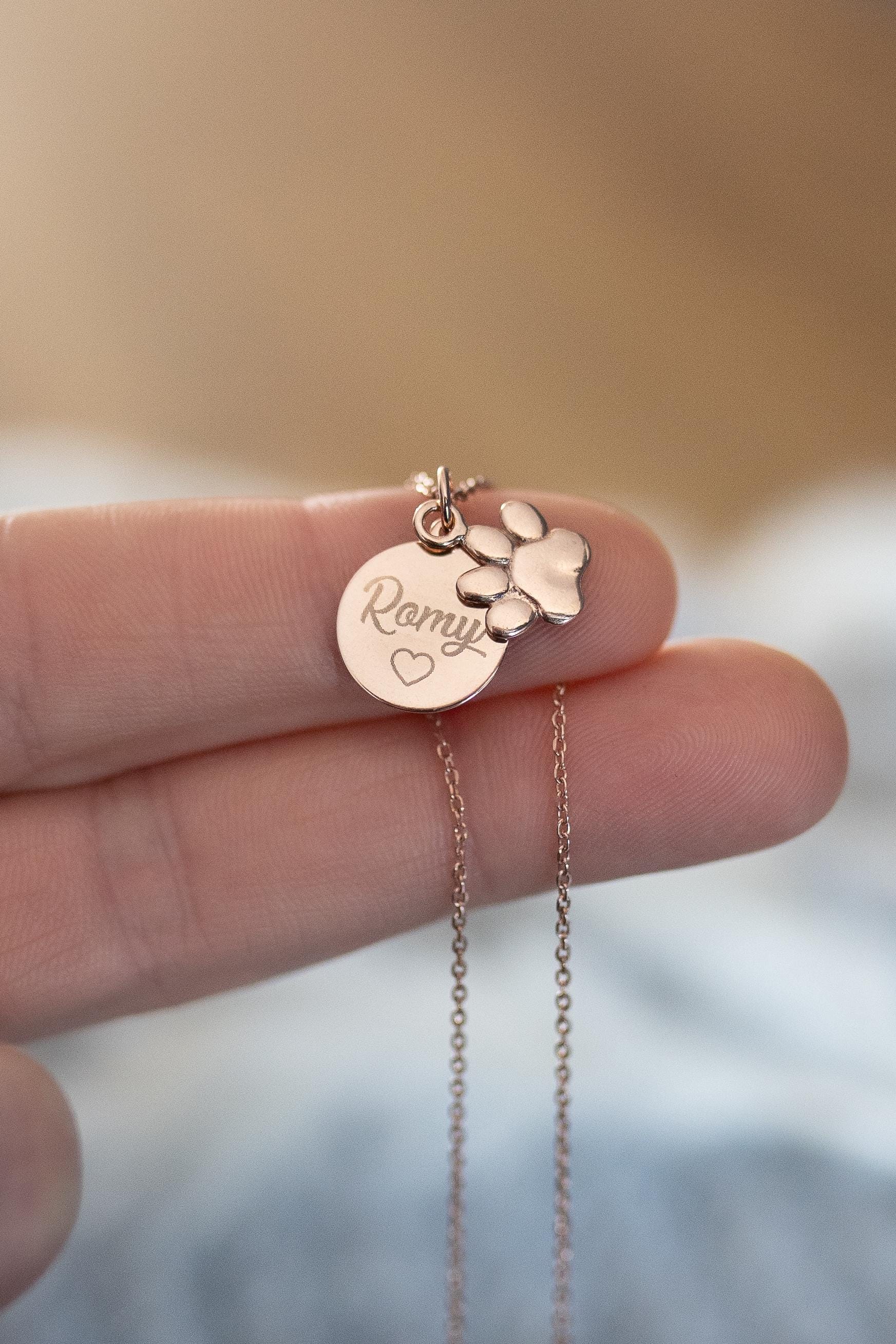 Kette Pfote, Geschenk Für Katzenmama, Katze, Katzenbesitzer, Personalisierte Kette Pfote, Geschenk Für Katzenmama, Katze, Katzenbesitzer, Personalisierte von GoldmiezeShop