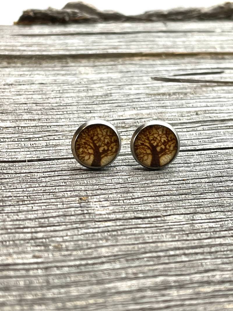 Ohrstecker Lebensbaum Holz Ohrstecker Lebensbaum Holz von Goldnbark