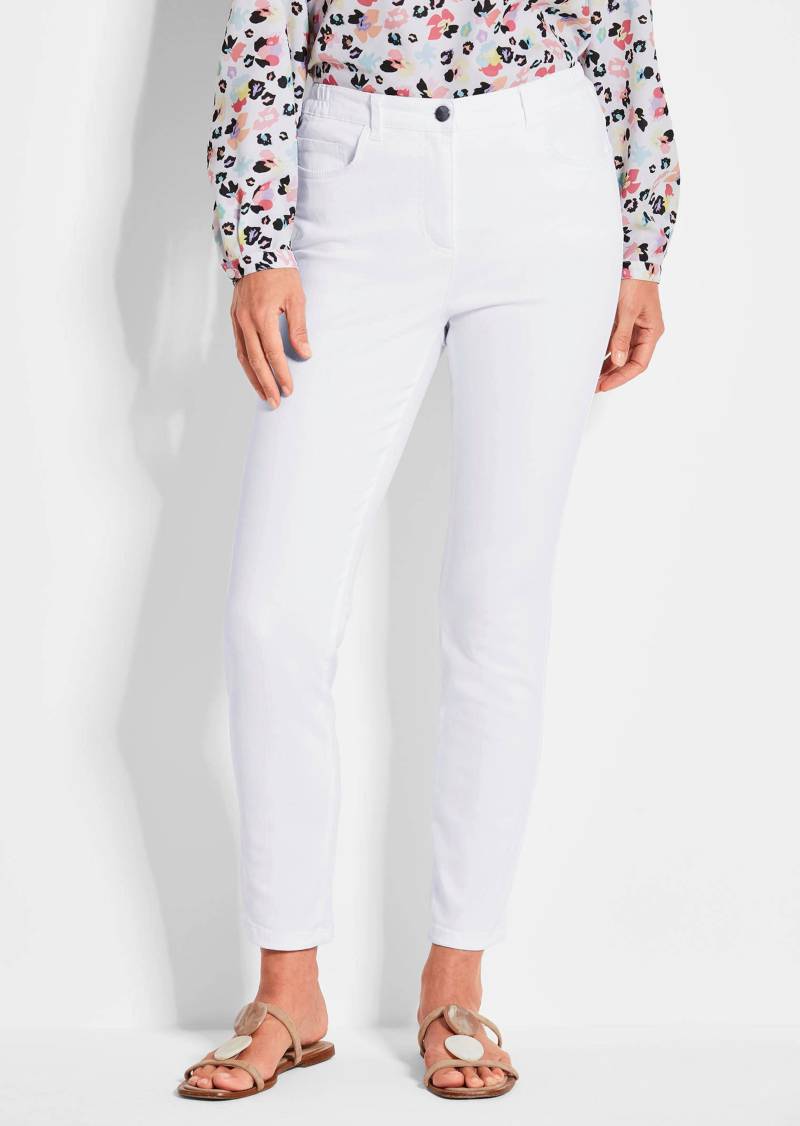 7/8-Jeans BELLA mit Strasssteinen - weiß - Gr. 235 von Goldner Fashion von Goldner Fashion