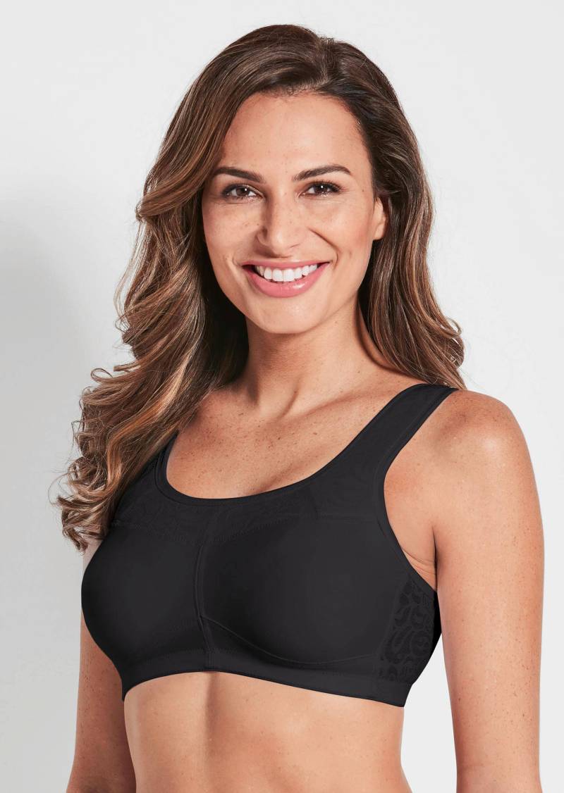 Atmungsaktiver Sport-BH - schwarz - Gr. 95 C von Goldner Fashion von Goldner Fashion