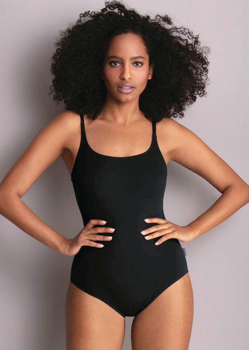 Badeanzug mit formgebenden Innenbügel - schwarz - Gr. 42 C von Goldner Fashion von Goldner Fashion