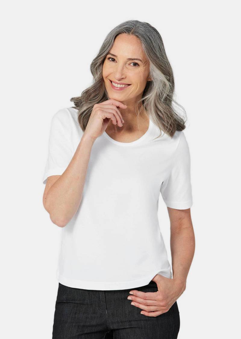 Basic T-Shirts - 3er-Pack - weiß / türkis / koralle - Gr. 20 von Goldner Fashion von Goldner Fashion