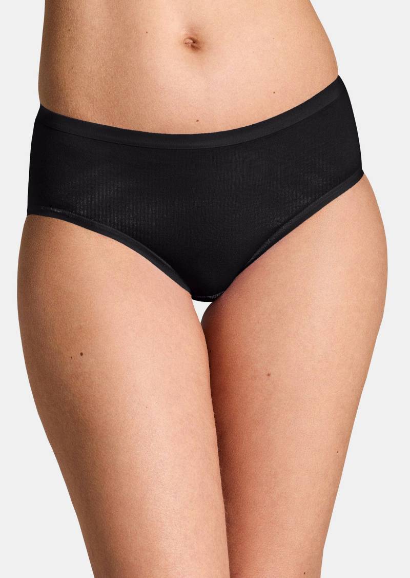 Baumwoll-Taillenslip mit Elasthan im 2er-Pack - schwarz - Gr. 38 von Goldner Fashion von Goldner Fashion