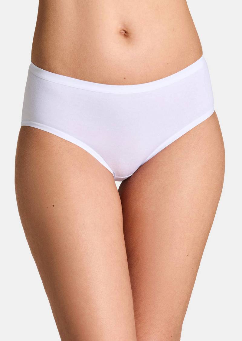 Baumwoll-Taillenslip mit Elasthan im 2er-Pack - weiß - Gr. 40 von Goldner Fashion von Goldner Fashion