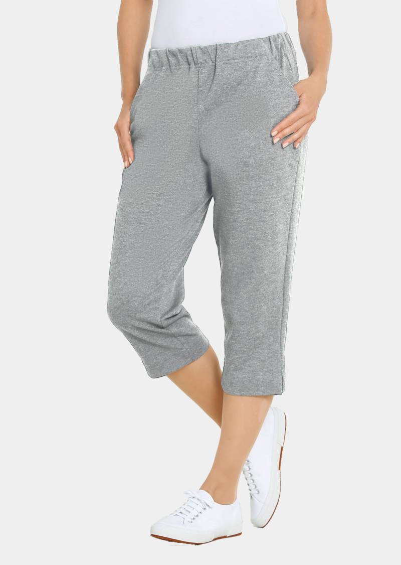 Bequeme 7/8-Freizeithose - grau / meliert - Gr. 20 von Goldner Fashion von Goldner Fashion