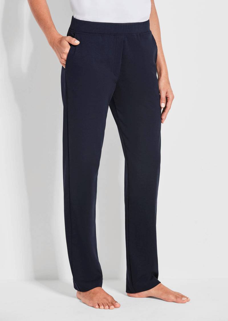 Bequeme Freizeithose mit Schlupfbund und Taschen - dunkelblau - Gr. 215 von Goldner Fashion von Goldner Fashion