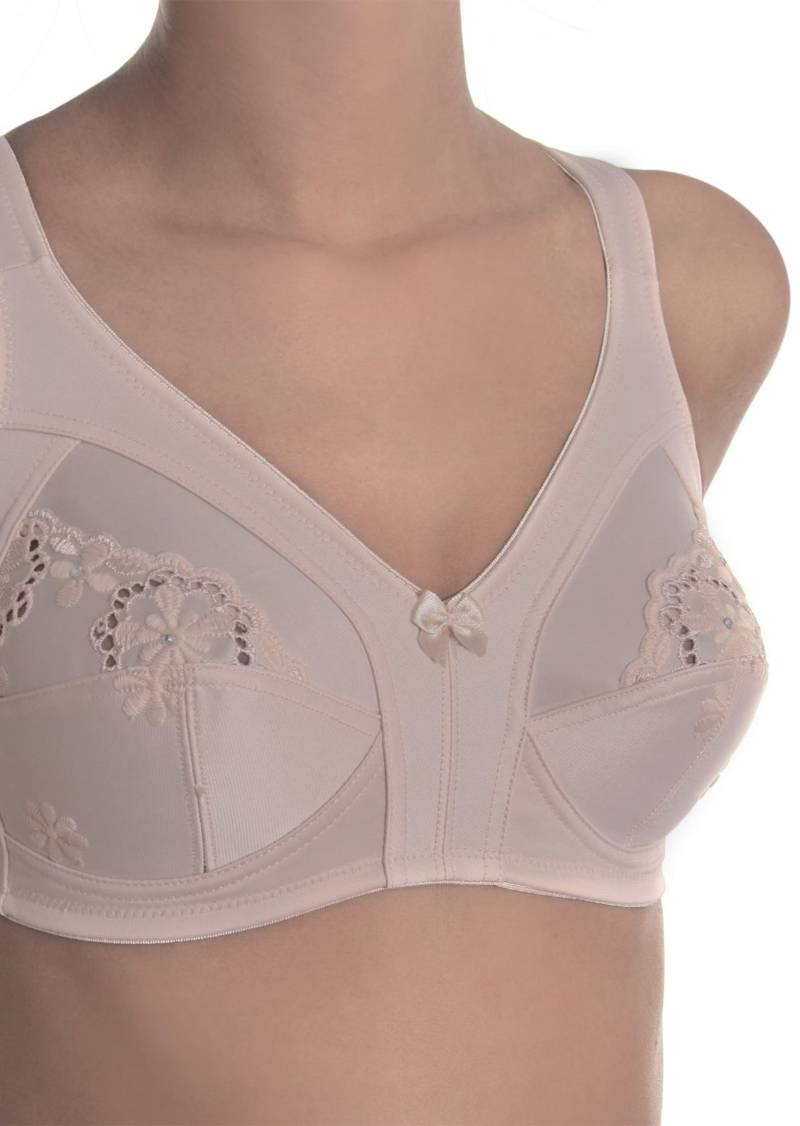 Bequemer Soft-BH mit Spitze - rosé - Gr. 110 C von Goldner Fashion von Goldner Fashion