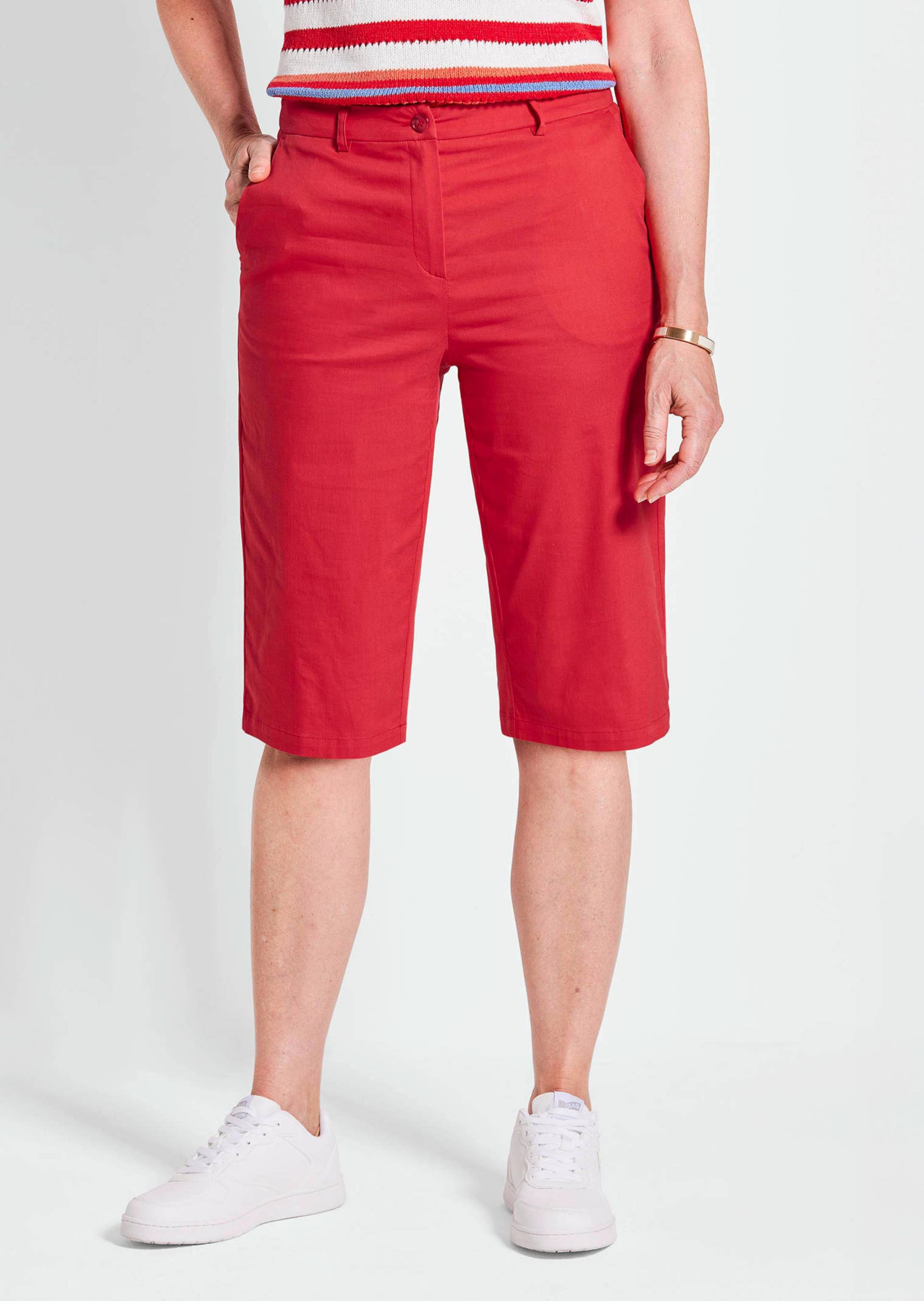 Bermuda-Shorts CARLA mit Formbund - rot - Gr. 40 von Goldner Fashion von Goldner Fashion
