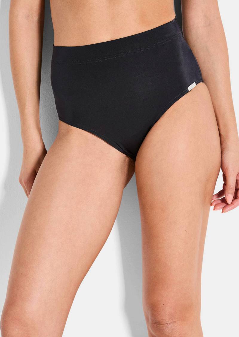 Bikinihose mit breitem Bund - schwarz - Gr. 40 von Goldner Fashion von Goldner Fashion