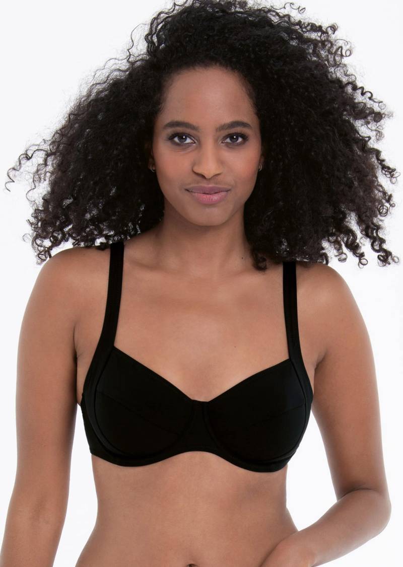 Bikinioberteil mit Bügel - schwarz - Gr. 46 C von Goldner Fashion von Goldner Fashion