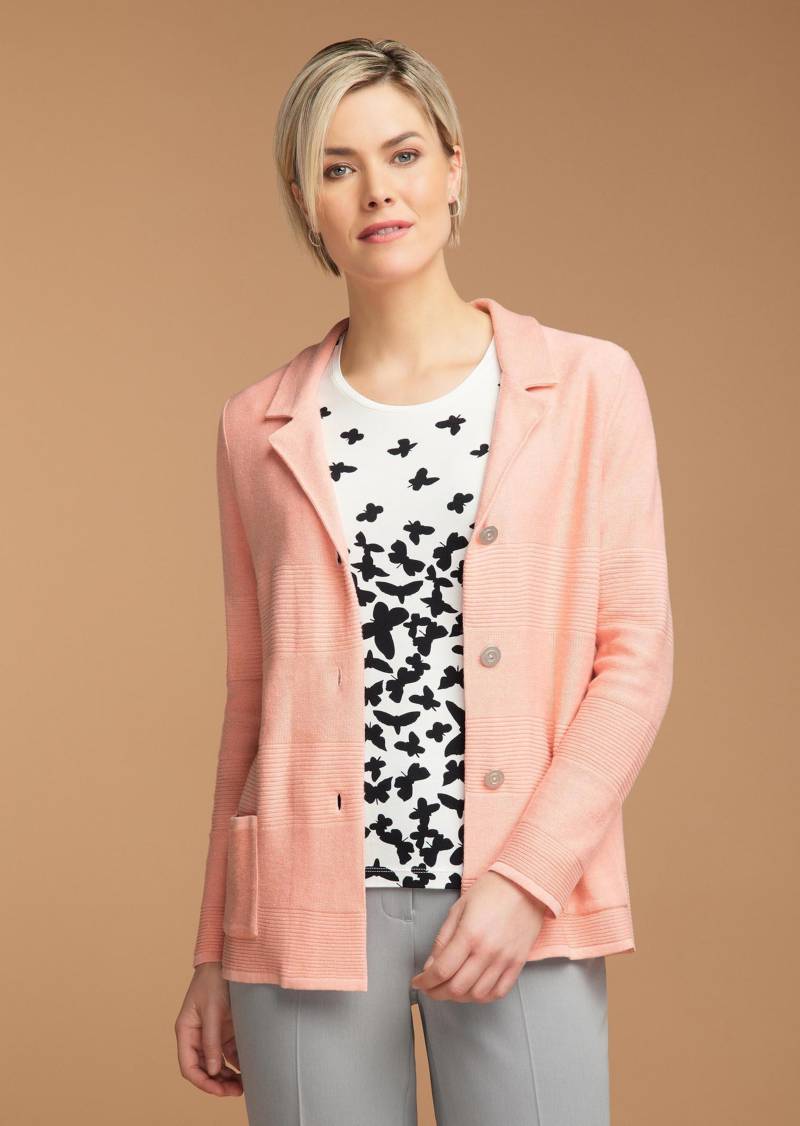 Blazer in leicht elastischer Qualität - pfirsich - Gr. 23 von Goldner Fashion von Goldner Fashion
