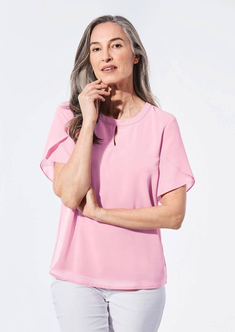 Bluse mit aufregender Ärmellösung - rosé - Gr. 40 von Goldner Fashion von Goldner Fashion