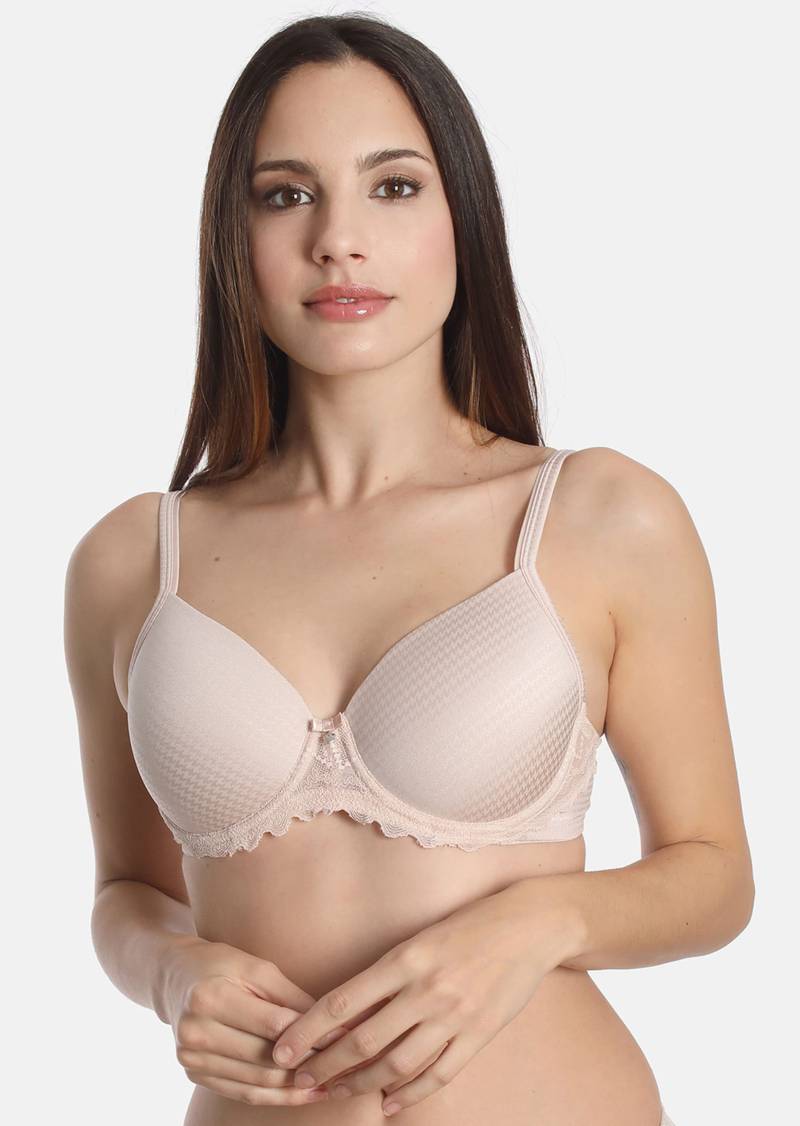 Bügel-BH mit Schalen - beige - Gr. 75 D von Goldner Fashion von Goldner Fashion
