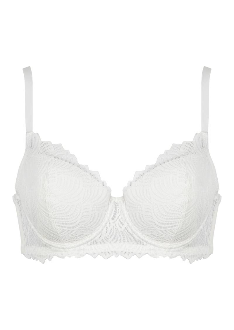 Bügel-BH mit gepolsterten Schalen und Spitze - champagner - Gr. 100 C von Goldner Fashion von Goldner Fashion