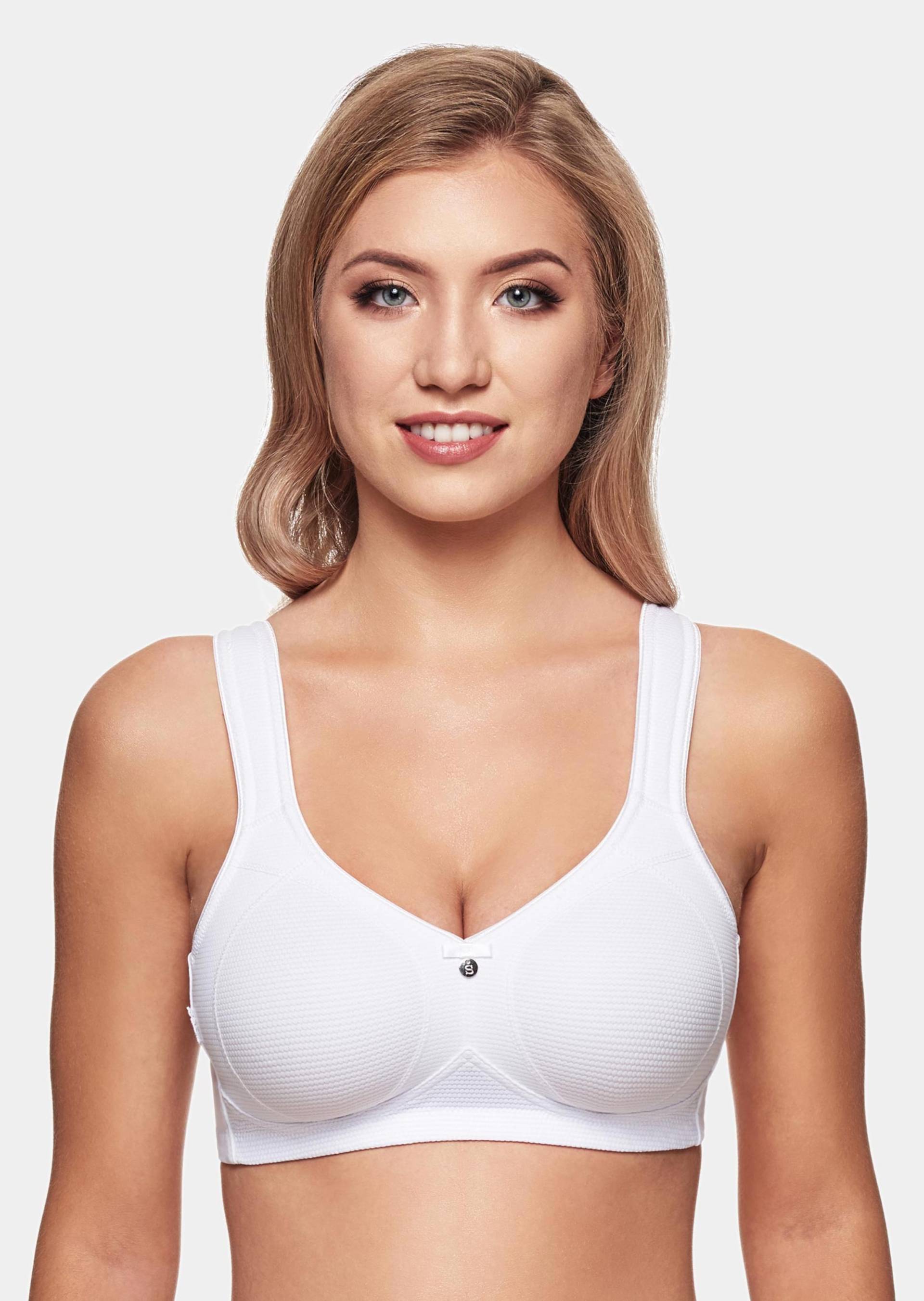 Bügelloser, gemoldeter BH - weiß - Gr. 90 D von Goldner Fashion von Goldner Fashion