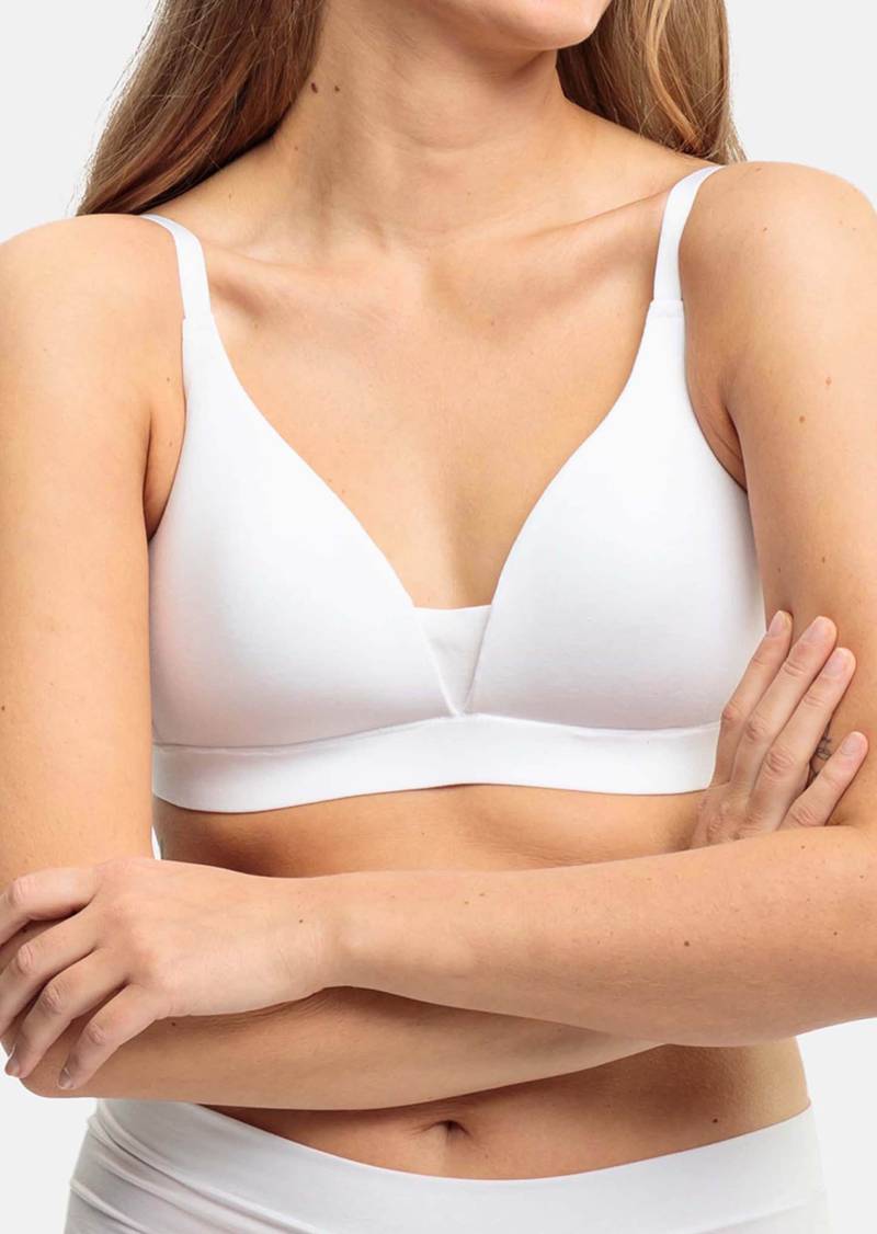 Bügelloser BH mit Softschalen - weiß - Gr. 85 C von Goldner Fashion von Goldner Fashion