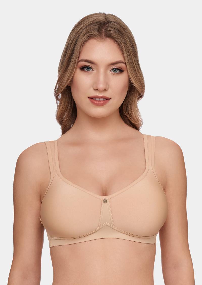 Bügelloser BH mit Spacer-Schalen - caramel - Gr. 80 D von Goldner Fashion von Goldner Fashion