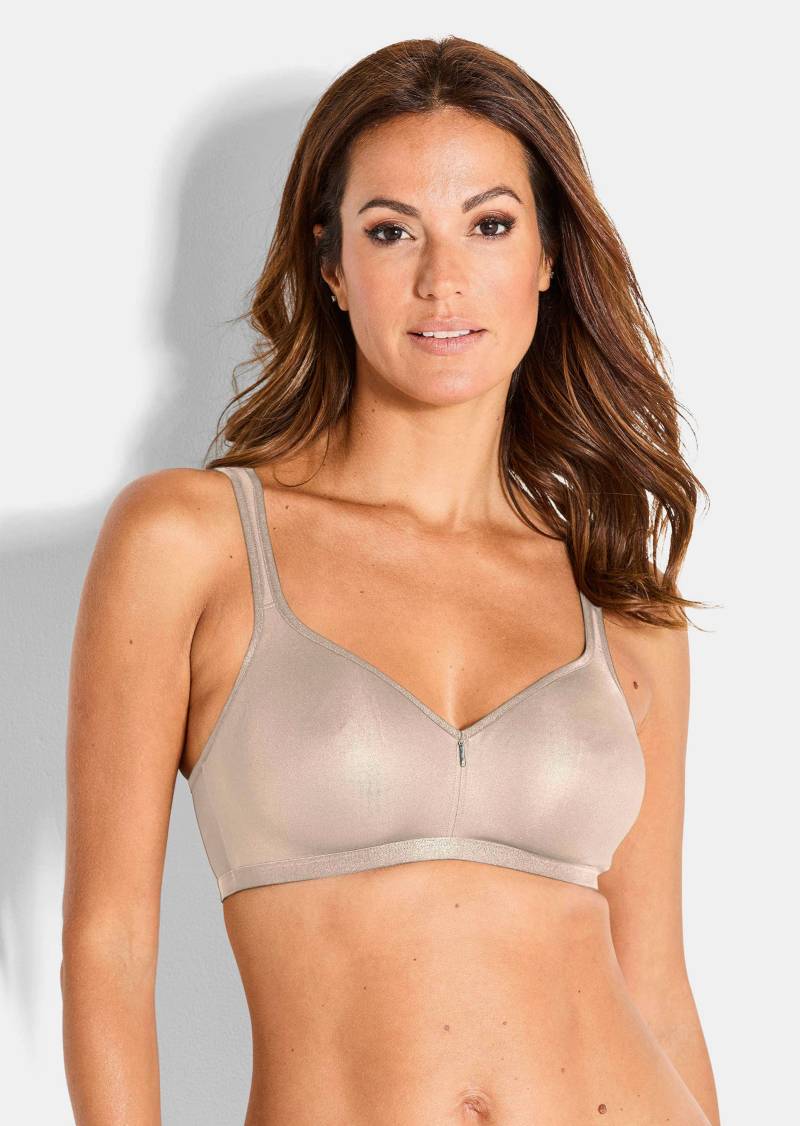 Bügelloser BH mit gemoldeten Cups - caramel - Gr. 75 B von Goldner Fashion von Goldner Fashion