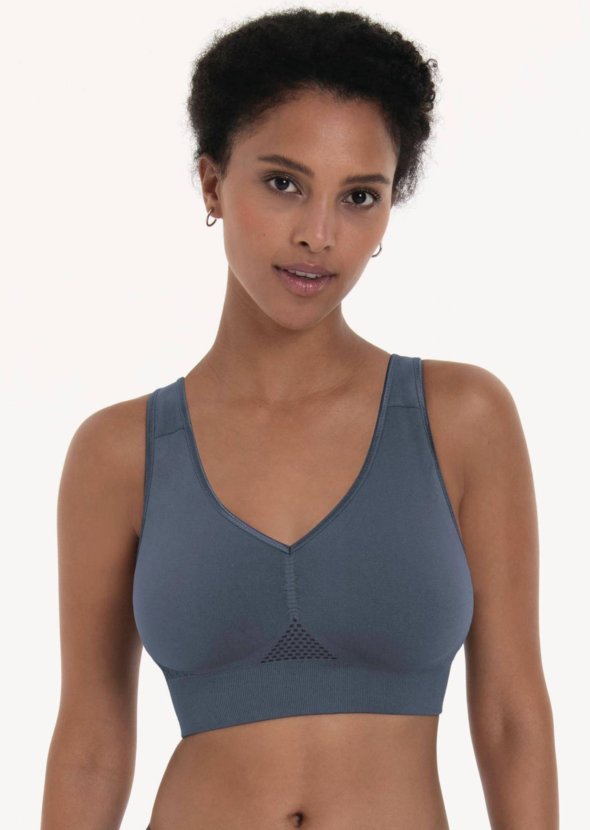 Bustier mit herausnehmbaren Cups - anthrazit - Gr. S von Goldner Fashion von Goldner Fashion