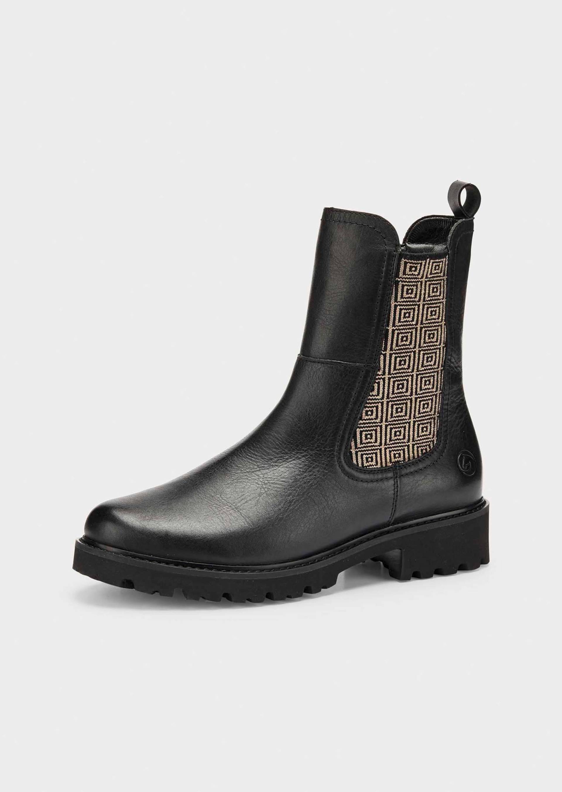 Chelsea Boots mit hohem Schaft - schwarz - Gr. 37 von Goldner Fashion von Goldner Fashion